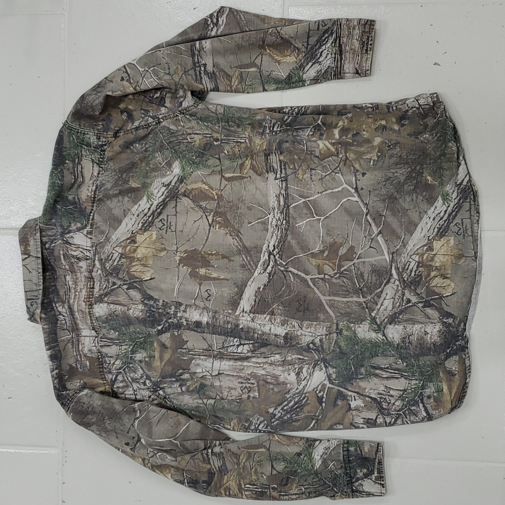 Bushmaster shirt men's size 2XL tan Realtree camouflage button down ripstop - Picture 2 of 14